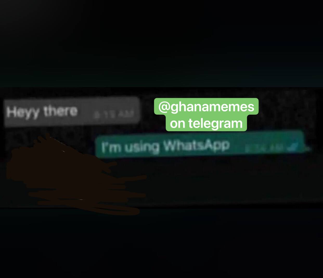 Green Text Message a green text message